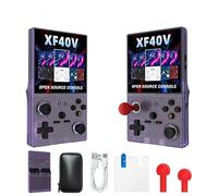 XF40V, console di gioco portatile retrò, console per videogiochi con 64 G integrati, oltre 18000 giochi, ricaricabile da 4000 mAh, supporta oltre 30 simulatori, sistema Linux, tasca portatile con
