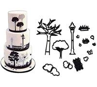 Xfaiz Set di formine per biscotti per matrimonio, anniversario, sposa, fidanzamento, decorazione di torte di zucchero, 9 pezzi