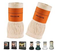 XFAK Stoppini per Riscaldatori di Petrolio 2 Pezzo Stoppini per Stufa A Cherosene A Petrolio per Stufa da Campeggio Fornello A Cherosene(65mm/75mm/85mm/95mm) (Size : 2 x 65mm)