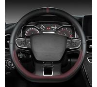 XFANGNB Auto Coprivolante per Jeep Avenger 2022 2023 2024 2025, Copri Volante in Pelle PU Impermeabile e Antiscivolo Protezione Decorazione Interiore,J/Wine Red