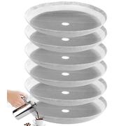 Xfanscafe Confezione da 6 filtri di ricambio per French Press, in acciaio inox, riutilizzabili per macchine da caffè universali da 1000 ml, 8 tazze