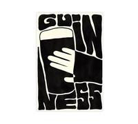 XFATGIA Bauhaus Guinness Stampe su tela, decorazione artistica da parete per soggiorno, camera da letto, 50 x 75 cm
