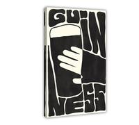 XFATGIA Bauhaus Guinness Stampe su tela, decorazione artistica da parete per soggiorno, camera da letto, 50 x 75 cm