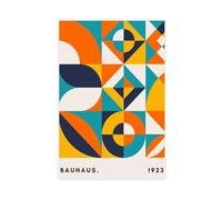 XFATGIA Bauhaus - Poster su tela, decorazione artistica da parete per soggiorno, camera da letto, 30 x 45 cm