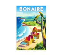 XFATGIA Bonaire - Poster su tela, decorazione per camera da letto, ufficio, camera da letto, regalo, 20 x 30 cm