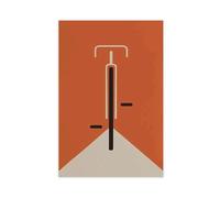 XFATGIA Poster con stampa di Bauhaus, stampa artistica da parete, per soggiorno, camera da letto, 20 x 30 cm, colore: arancione