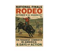 XFATGIA Poster su tela con finali del cowboy nazionale, decorazione per camera da letto, ufficio, camera da letto, regalo, 50 x 75 cm