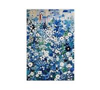 XFATGIA Poster su tela con motivo Mercato dei fiori di Parigi, decorazione artistica da parete per soggiorno e camera da letto, 20 x 30 cm
