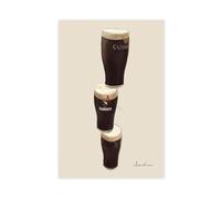 XFATGIA Poster su tela con scritta "A Wonderful Day for A Guinness Beer", decorazione per camera da letto, ufficio, camera da letto, regalo, 40 x 60 cm