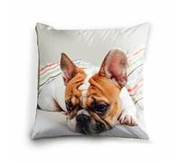 XFD Cuscino Personalizzato con Foto per Cani, Personalizzabile con Foto su Un Cuscino, Regalo per Gli Amanti dei Cani (45x45cm,Doppia Faccia)
