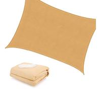 XFDGFJHHG Ombra pesante 5x6m 6x8m Beige Sun Shade Sala Sala Rectangle Berbodini Schermo in tessuto, angoli rinforzati, Patio Carport Acqua all'aperto(3x4m)
