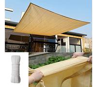 XFDGFJHHG Rettangolo A Vela Dell'ombra Solare, 2x4m 3x6m Beige Coperchio Sabina SABPY, for Cortile da Esterno for Patio UV Blocca L'ombra Vela for Giardino Parco Giochi(1x3m)