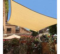 XFDGFJHHG Tenda da sole a baldacchino a vela del sole rettangolo, prato da cortile UV Blocco mantieni il baldacchino di tela pesante a prova di lacrima(6x8m)