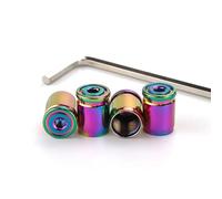 XFEU_sp 4 Pezzi Tappini Gomme Auto per KIA K2 2011-2023 2024 2025, Tappi Valvole Pneumatici Auto, Tappi Pneumatici Auto, Tappi Valvola A Prova di Perdita Anti-Furto Antipolvere,A