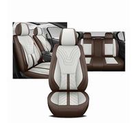 XFEU_sp Coprisedili per Sko-da Rapid 2013-2019, Copri-Sedile Traspirante, Coprisedile Impermeabile, Set Copri-Sedile, Compatibili con Airbag Adatto A Tutte Le Stagioni,D-Brown+White