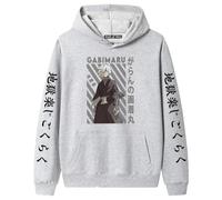 XFICSD Pullover Hell's Paradise: Jigokuraku Comoda Felpa con Cappuccio Sciolta per Bambini, Felpa Casual da Uomo E da Donna Felpa con Stampa di Cartoni Animati-Black||S
