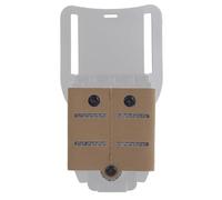 XFLHXY Accessori per Adattatore Molle per Fondina Tattica - Custodia per Caricatori a Sgancio Rapido Facile da Usare, Compatibile con Le Custodie Tattiche del Sistema M(Brown)