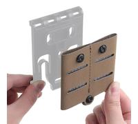 XFLHXY Accessori per Adattatore Molle per Fondina Tattica - Custodia per Caricatori a Sgancio Rapido Facile da Usare, Compatibile con Le Custodie Tattiche del Sistema M(Brown)
