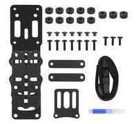 XFLHXY Adattatore per Fondina Modulare Tattica, Sistema di Montaggio a Sgancio Rapido per Fondine, Piattaforma per Fondina a Cosciale con Cinghia per Gamba, Attrezzatura da Polizia(Black)