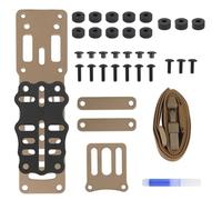 XFLHXY Adattatore per Fondina Modulare Tattica, Sistema di Montaggio a Sgancio Rapido per Fondine, Piattaforma per Fondina a Cosciale con Cinghia per Gamba, Attrezzatura da Polizia(Brown)