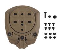 XFLHXY Adattatore per Fondina Tattica, Adattatore per Piattaforma a Gamba Cadente, Adattatore per Fondina Modulare con Bloccaggio Rapido Girevole a 360 Gradi, Accessori di Base(Brown)