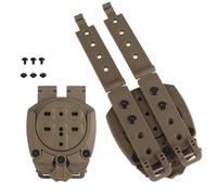 XFLHXY Sistema di Aggancio Rapido Dell'adattatore per Fondina da Cintura Tattica, Adattatore per Fondina con Piattaforma per Gamba Cadente con Angoli di 360 Gradi e Hardware di Montaggio(Brown)