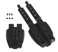 XFLHXY Sistema di Aggancio Rapido Dell'adattatore per Fondina da Cintura Tattica, Adattatore per Fondina con Piattaforma per Gamba Cadente con Angoli di 360 Gradi e Hardware di Montaggio(Black)