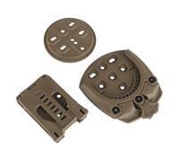 XFLHXY Sistema di Aggancio Rapido per Fondina Tattica, Passante per Cintura, Angoli a 360 Gradi, Adattatore per Fondina con Piattaforma per Gamba Cadente(Brown)
