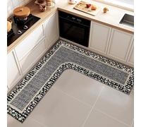 XFLHXY Tappetino da Cucina Angolare per Lavello, Tappetini da Cucina Super Assorbenti, Tappeto a L per Cucina, Antiscivolo, Lavabile(Color5,70 * 70cm)