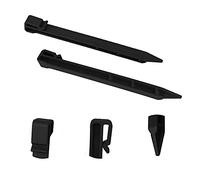 XFLOFE 20 picchetti spessi per bordatura paesaggistica, picchetti di ancoraggio in plastica per bordi di terrazza e giardino (nero)