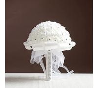 XFLSDHGD 1/2/4/6 pz 25,4 cm bouquet di fiori per sposa damigella d'onore bouquet di rose finte composizioni floreali w/diamante e nastri morbidi per decorazioni di nozze