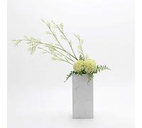 XFLSDHGD Disposizione Floreale dei Fiori di Melograno nel Vaso di Marmo, Fiori Finti di Seta Gambo di plastica Verde Artificiale per Interni per la Decorazione del Matrimonio Esterno