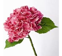 XFLSDHGD Insieme di 5 Fiori di ortensiga Lieve 3D Real Touch Artificiale Hydrangea Finori FOWERS per la Decorazione della Festa