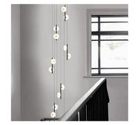XFLSDHGD Lampadario Ovale Long Long Rights Susded Sussed Camera da Letto Lampade da Soggiorno Moderno Lampada a LED Il lampadario delle Scale a LED, lampadario a Sospensione a soffitto Lightpendant