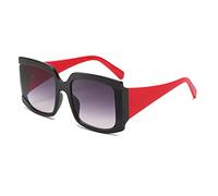 XFLSDHGD Nuovi Occhiali da Sole Oversize 2025 per Donne Big Frame Gradient Sun Glasses Female Uv400 Shade Nero