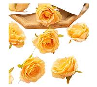 XFLSDHGD Rose artificiali per album di ritagli, archi di nozze, fiori secchi, scatola di caramelle fai da te, rose di seta finta, testa per la composizione di matrimoni e decorazioni per la casa