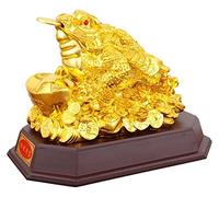 XFLSDHGD Statue da tavolo di scultura Fortune moneta moneta rospo/rana/chan chu - fascino cinese della decorazione prosperità decorazione ornamenti tabletop buoni doni fortunati
