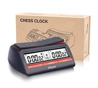 Xflyee Orologio digitale a scacchi e timer di gioco con conto alla rovescia, funzione sveglia, 42 regole di temporizzazione, materiale plastico