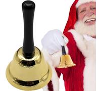 XFLYP Campana, campanello a mano dell'hotel per la cena della reception della scuola, decorazione natalizia della reception, per il servizio in camera per l'istruzione dei bambini, 12 * 6,5 cm (1PCS)