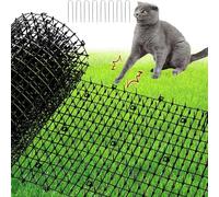 XFLYP Dissuasore per Gatti, 200x30cm Tappetino Repellente per Gatti, Plastica Repellente Gatti Anti Gatto Giardino Adatto Dissuasori per Gatti per Prato Giardino Interno Esterno & 8 Pioli a U