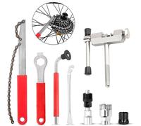 XFLYP Kit di Attrezzi per la Riparazione di Bici, 8PCS Smagliacatena Bici Attrezzo Kit Catena Bici Frusta per Catena Freewheel Removal Tool, di Rimozione Bicicletta Crank Movimento Centrale