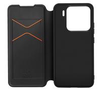 Xfm, Custodia per Xiaomi 15 flip porta carte con laccio, Nero