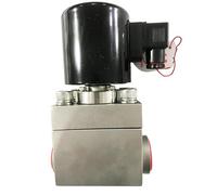 XFMZFUBD 300bar 30MPa 2 vie CO2 Elettrovalvola 1.1/4 "anidride carbonica Orifice 32mm SS304 DN32 Normalmente vicino (36895, NPT-DC12V)