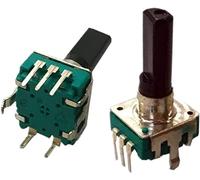 XFMZFUBD Encoder di Interruttore 5pcs Encoder Rotante a 360 Gradi EC12 RE12 Codifica Audio 5 Pin 24 Posizione con Pulsante Pulsante Manico dell'interruttore Lunghezza 12,5 20 15mm