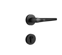 XFMZFUBD Serratura for Porta Americana Interamente in Rame, Magnetica, silenziosa, Moderna, Semplice, in Legno, for Porta della Stanza, in Rame Puro, for Interni(Black Antique Gold Magnetic Model)