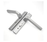 XFMZFUBD Serratura for Porta del Bagno Stretta Pannello Sottile Porta in Vetro con Cornice for Uso Domestico Maniglia for Porta del Bagno Serratura for Porta silenziosa(Silver with 35 Bolt)