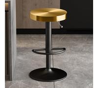 XFParts Moderno sgabello da bar in acciaio inossidabile ad altezza regolabile girevole con sgabelli da bar eleganti per poggiapiedi per cucina da bistro powerfully