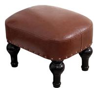 XFParts Piede in Legno in Legno in Legno Stool Ottoman per Il Soggiorno Blue Color Enterprise powerfully