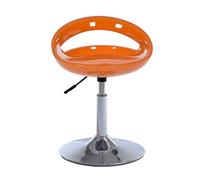 XFParts Schibini di plastica in altezza regolabile con sgabello girevole posteriore per barra arancione da cucina Enterprise powerfully