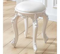 XFParts Sedia per trucco imbottita vintage con gambe in plastica in acciaio blu/oro sgabello da vanità per spogliatoio/soggiorno/camera da letto powerfully